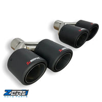 Carbon Fibre matte twin exhaust tips | 4.5”