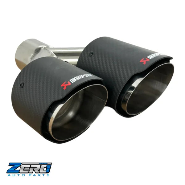 Carbon Fibre matte twin exhaust tips | 4″