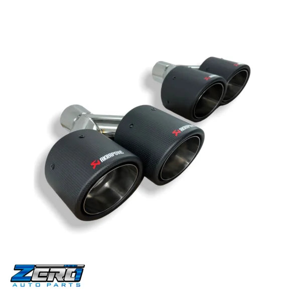 Twin Matte carbon fibre exhaust tip | 4"