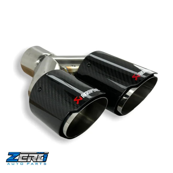 Twin gloss carbon fibre exhaust tips | 3.5"